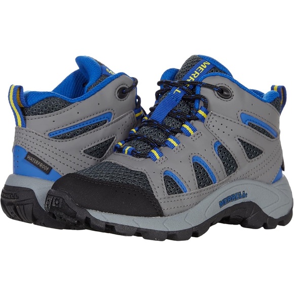 Merrell Kid's Oakcreek Mid Lace Waterproof Hiking Boot - Picture 1 of 7